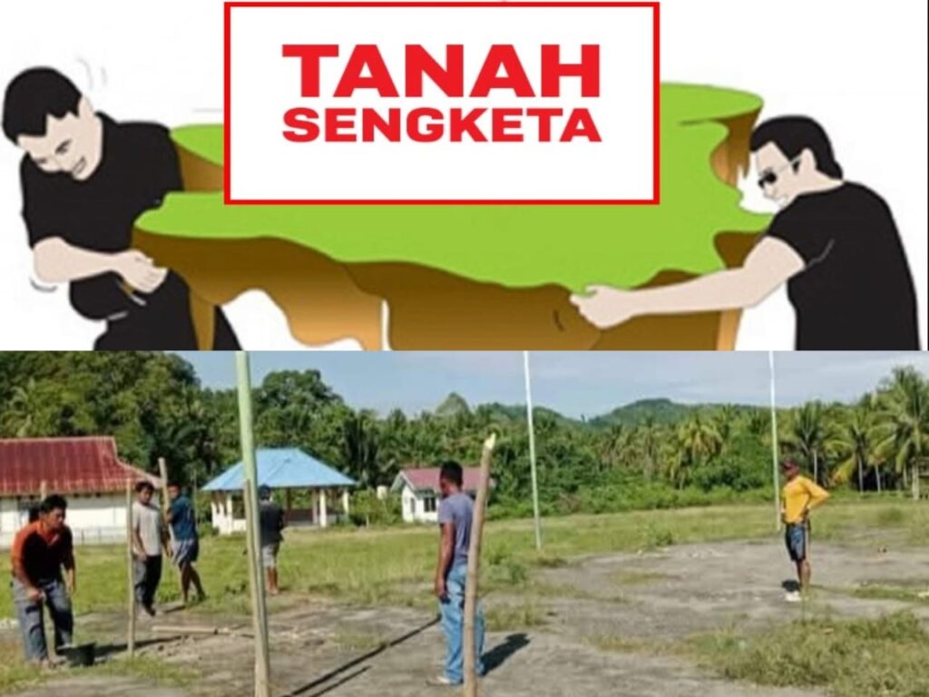 Ahli Waris Lakukan Penutupan  Lapangan Olahraga Desa, Tuntut Kejelasan Hak Tanah Keluarga