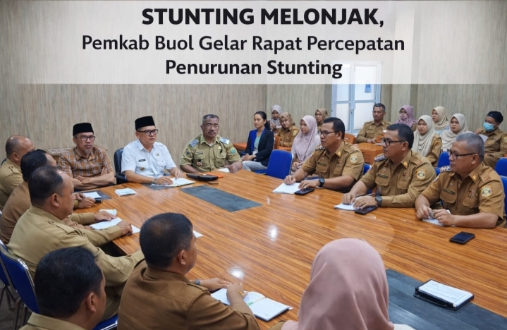Stunting Melonjak, Pemkab Buol Gelar Rapat koordinasi Percepatan Penurunan Stunting