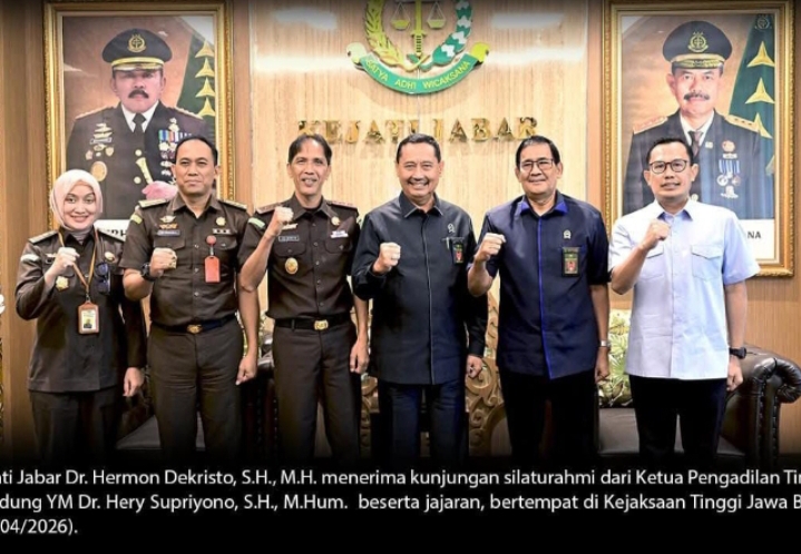 Kajati Jabar dan Ketua Pengadilan Tinggi Bandung Perkuat Sinergitas Penegakan Hukum