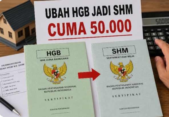 Ubah HGB Jadi SHM Cuma Rp50 Ribu? Ini Fakta Sebenarnya di Balik Informasi yang Viral