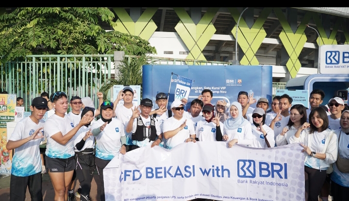 Meriahkan CFD Bekasi, BRI KC Siliwangi Guyub Bersama Nasabah Lewat Promo dan Aktivitas Sehat