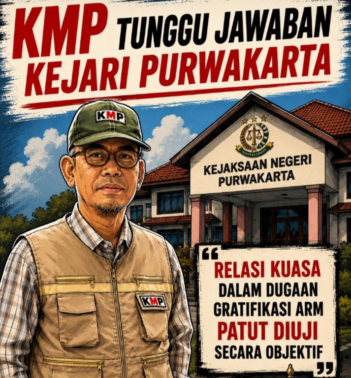 Tunggu Jawaban Kejari, KMP Purwakarta Desak Transparansi Kasus Dugaan Gratifikasi ARM