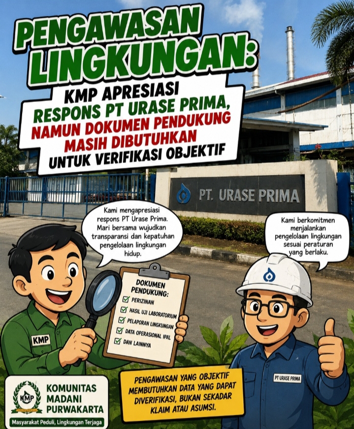 Apresiasi Respons PT Urase Prima, KMP Purwakarta Tetap Minta Dokumen Pendukung untuk Verifikasi Objektif