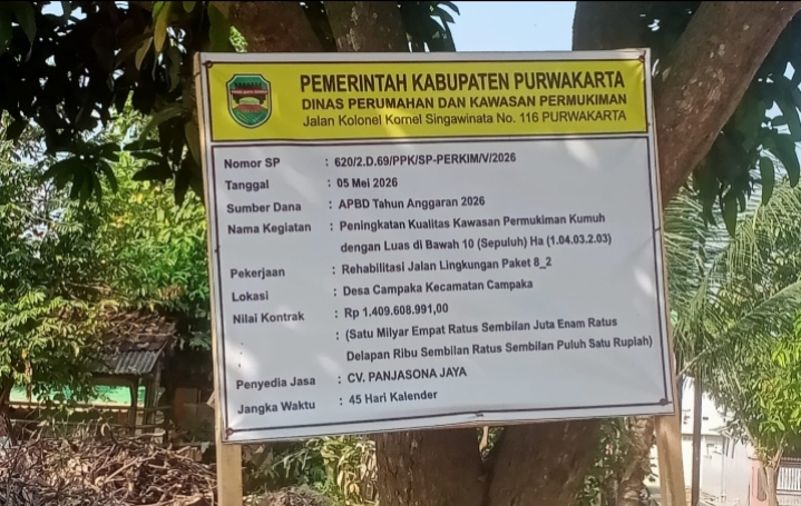 Diduga Sunat Spek, Jalan Perum Kotabaru-Kahuripan Purwakarta Diaspal Tanpa Base Course dan Terlalu Tipis, Warga Curiga Ada “Udang di Balik Batu”