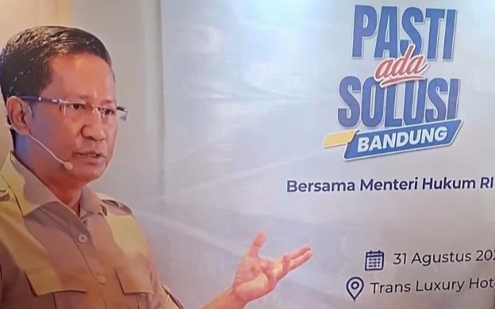 Hadir di Bandung, Menkumham Supratman Andi Agtas Dorong Pelayanan Hukum Lebih Dekat dan Solutif bagi Masyarakat