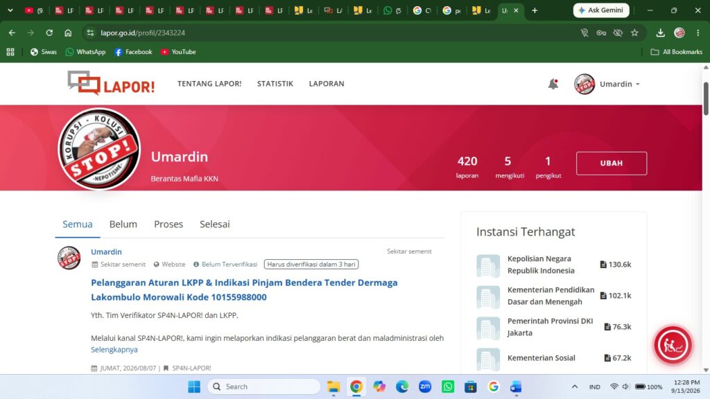 Sorotan Masyarakat: Diduga Ada Pelanggaran Kualifikasi dan Praktik Pinjam Bendera pada Tender Dermaga Rp3,2 Miliar di Morowali