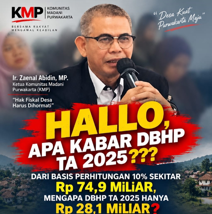 Komunitas Madani Purwakarta Desak Transparansi Perhitungan DBHPR Desa TA 2025: Selisih Rp46,87 Miliar Jadi Tanda Tanya