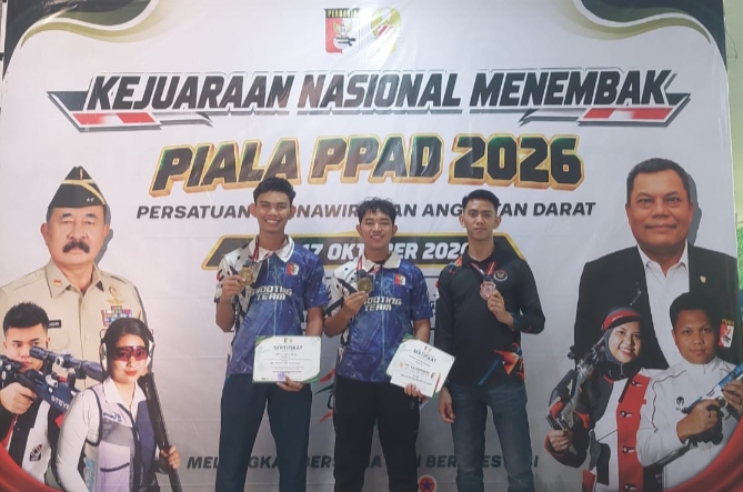 Di Tengah Keterbatasan Fasilitas, Atlet Menembak Purwakarta Bersinar Raih 2 Emas dan 1 Perunggu di Kejurnas PPAD 2026